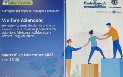 Welfare Aziendale, webinar gratuito per le imprese del territorio