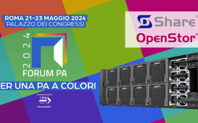 Share Distribuzione al Forum PA 2024 di Roma per presentare OpenStor 2910