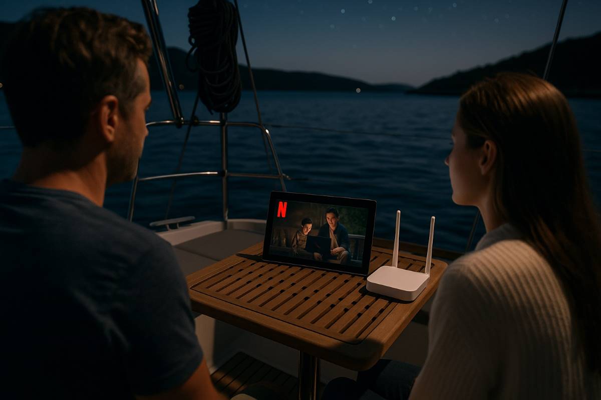 Netflix in barca? Con il noleggio router di Quinavigo è possibile