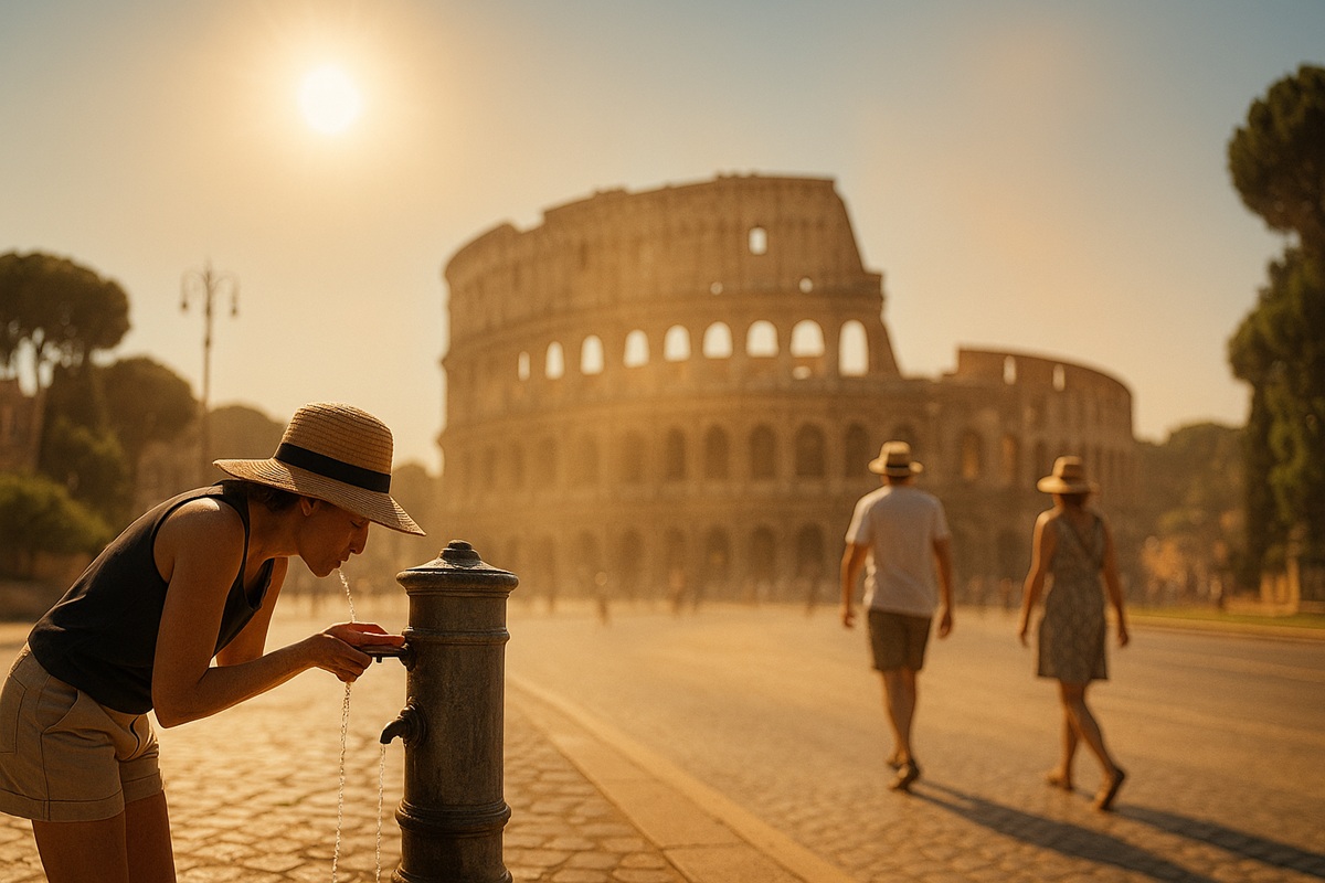 Caldo intenso a Roma, bollino rosso fino a giovedì 14 agosto